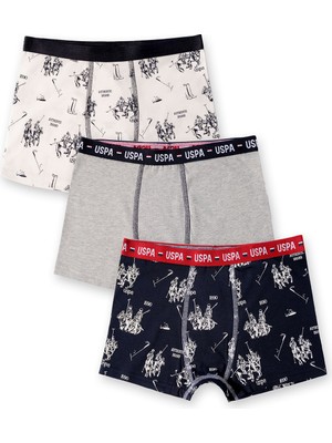 U.s. Polo Assn. Erkek Çocuk 3'lü Boxer Set Lacivert US2250