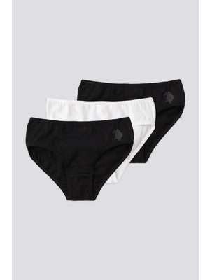 U.S. Polo Assn. U.s. Polo Kız Çocuk Slip Külot 1677 Siyah