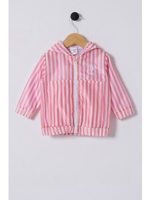 U.s Polo Assn Kız Bebek Yağmurluk - Pembe