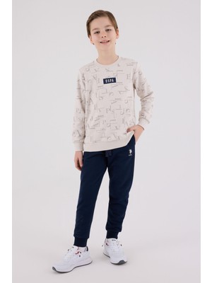 US2230 - Beyaz - U.s. Polo Assn Kids Erkek Eşofman Takımı