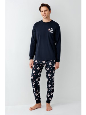 Rolypoly RP3676-S Baba Oğul Kışlık Ikili Pijama Takım (Baba)