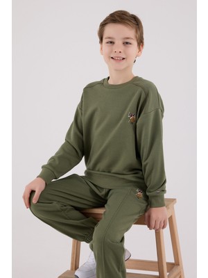 U.S. Polo Assn. U.S. Polo Assn Kids Erkek Eşofman Takımı US2228 Siyah 6 - 7 Yaş Rahat Tasarım Günlük Kullanım