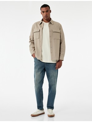 Koton Pamuklu Normal Bel Tapered Fit Jean Pantolon