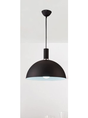 Rsylight Rys Retro Metal Siyah Dekoratif Rustik Kafe Mutfak Sarkıt Avize Çap 30 cm