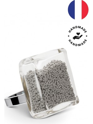 PYLONES Cam Carre Medium Billies Silver Yüzük