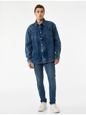 Koton Normal Bel Cepli Pamuklu Slim Fit Jean Pantolon - Brad Jean
