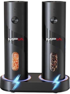 MPIA PG-5 Şarjlı Baharat Öğütücü İkili Set 100ML Hazne