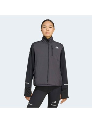 adidas Adi365 Running Climawarm Kadın Siyah Koşu Rüzgarlığı.-