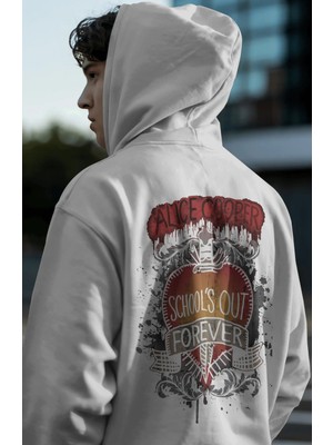 Sevbano Alice Cooper Rock Metal Şarkıcı Sırt Baskılı Unisex Oversize Premium Hoodie