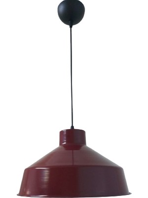 Rsylight Rys Retro Metal Bordo Dekoratif Ruktik Tekli Sarkıt Kafe Mutfak Aydınlatma Çap:30 cm