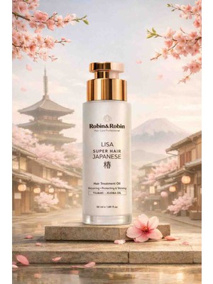 Robin&robin Lısa Japon Tsubaki ve Jojoba Yağları Içeren Saç Bakım Yağı