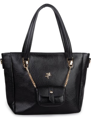 Nas Bag Kadın 2 Li Set Omuz Çantası Siyah Victoria