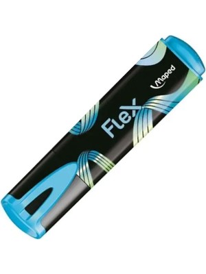 Maped Fluo Peps Black Flex Highlighter Mavi