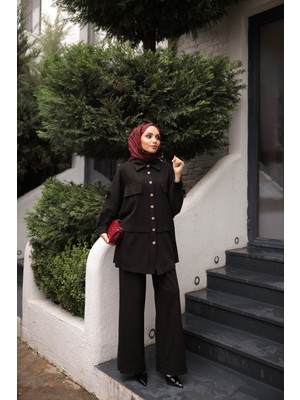 Bwest Keten Takım - Siyah