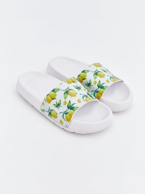 Lc Waikiki Yeni Sezon Limon Baskılı Kadın Terlik