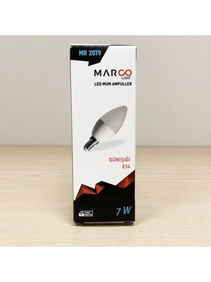 Marco Light LED Mum Ampul 7W Günışığı E14