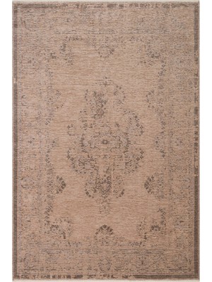 Cool Halı Azelia Vizon Modern Avangart Tasarım Ince Pamuk Şönil Kaydırmaz Yıkanan Yazlık Balkon Büyük Kilim