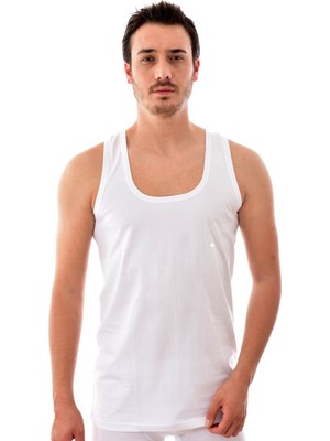 Tutku 12 Adet  0101  Erkek Penye Atlet Beyaz