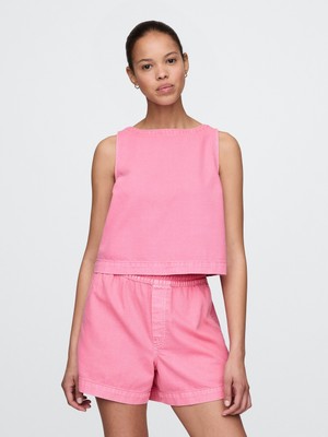Gap Kadın Pembe Ultrasoft Denim Atlet