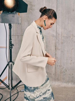 Lc Waikiki Yeni Sezon Keten Karışımlı Kadın Blazer Ceket