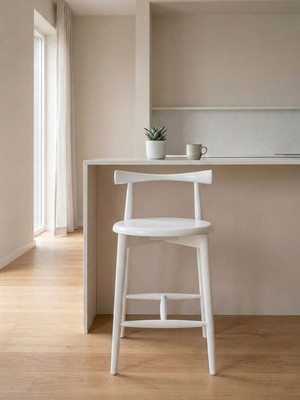 Gazzini Furniture Corne Ahşap Bar Sandalyesi
