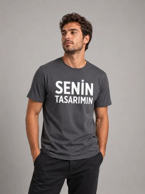 Sawk Kişiye Özel Baskılı 30/1 Kısa Kol T-Shirt Kendin Tasarla Yazılı Fotoğraflı Tasarımlı