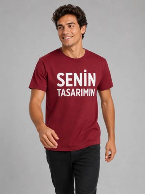 Sawk Kişiye Özel Baskılı 30/1 Kısa Kol T-Shirt Kendin Tasarla Yazılı Fotoğraflı Tasarımlı