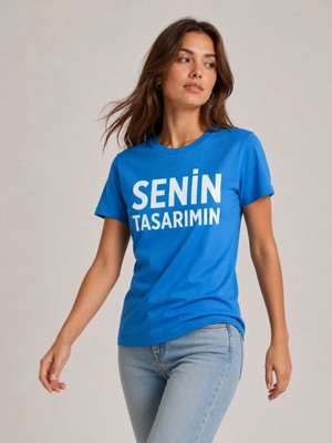 Sawk Kişiye Özel Baskılı 30/1 Kısa Kol T-Shirt Kendin Tasarla Yazılı Fotoğraflı Tasarımlı