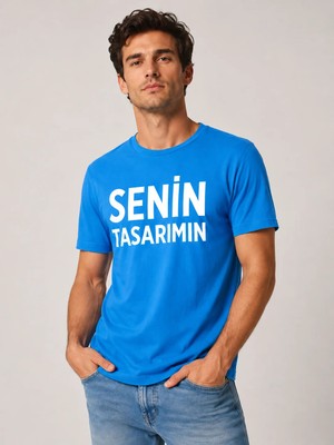 Sawk Kişiye Özel Baskılı 30/1 Kısa Kol T-Shirt Kendin Tasarla Yazılı Fotoğraflı Tasarımlı