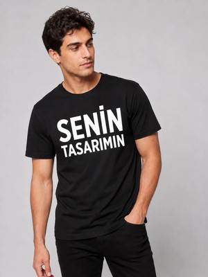 Sawk Kişiye Özel Baskılı 30/1 Kısa Kol T-Shirt Kendin Tasarla Yazılı Fotoğraflı Tasarımlı