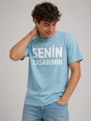 Sawk Kişiye Özel Baskılı 30/1 Kısa Kol T-Shirt Kendin Tasarla Yazılı Fotoğraflı Tasarımlı