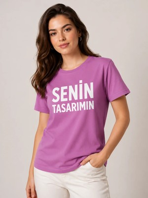 Sawk Kişiye Özel Baskılı 30/1 Kısa Kol T-Shirt Kendin Tasarla Yazılı Fotoğraflı Tasarımlı