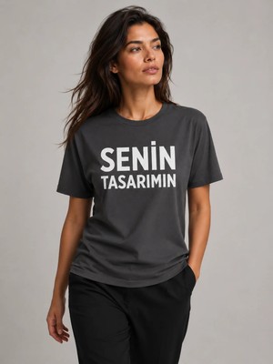 Sawk Kişiye Özel Baskılı 30/1 Kısa Kol T-Shirt Kendin Tasarla Yazılı Fotoğraflı Tasarımlı