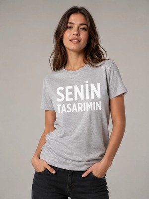 Sawk Kişiye Özel Baskılı 30/1 Kısa Kol T-Shirt Kendin Tasarla Yazılı Fotoğraflı Tasarımlı