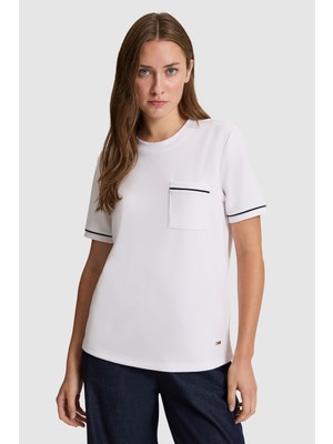 U.s. Polo Assn. Kadın Beyaz Tişört Basic 50323552-VR013