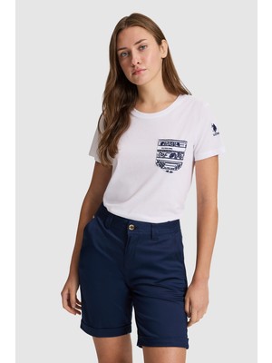 U.s. Polo Assn. Kadın Beyaz Tişört 50323540-VR013