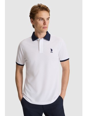 U.s. Polo Assn. Erkek Beyaz Tişört Basic 50326978-VR013