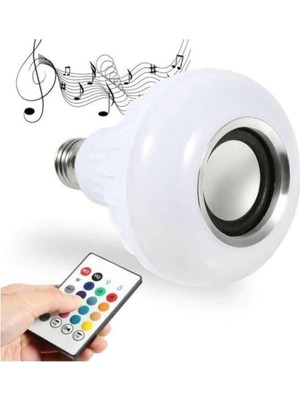 Yake Store Pratik Kullanım Music Bulb Bluetooth Hoparlör Akıllı LED Ampul Lamba