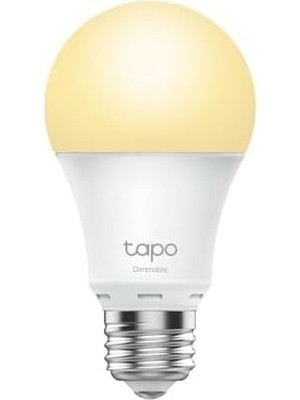 Yake Store Tapo L510E 2-Pack , Ayarlanabilir Akıllı Wi-Fi Ampulü, 806 Lümen, E27 Duy, 8,3W, Enerji Tasarrufu, Amazon Alexa ve Google Home ile Çalışır, Kısılabilir Yumuşak Sıcak Beyaz, Hub Gerekmez