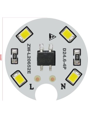 Poke LED Pcb Aliminyum 220V 1W Beyaz PK-5257