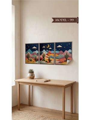 Sihirli Tahta Statik Tutunma Özellikli Tablo - Poster Çiçek (Model- 99)