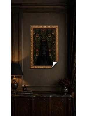 Sihirli Tahta Statik Tutunma Özellikli Tablo - Poster Hayvan (Model-33)