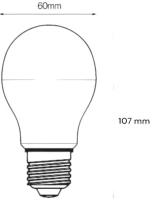 Yake Store 8.5 Watt LED Ampul 6500K Beyaz E27-10 Adet