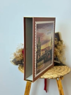 Yake Store RS22 Fotoğraf Albümü 10X15CM 500&APOS;LÜK Lüx Desenli Kutulu Yatay Dikey Modeli