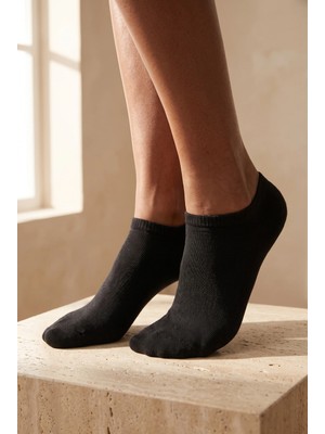 Bony Socks Kadın Siyah Step Çorap