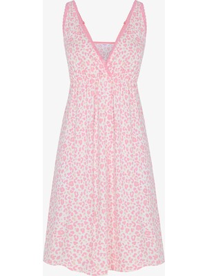 Penti Pembe Pink Leopard  Gecelik