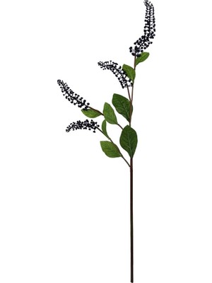 Dekorsende Yapay Berry Dal Yapraklı Mor 100 cm