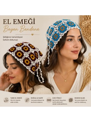 El Örgüsü Bayan Bandana (2 Adet)