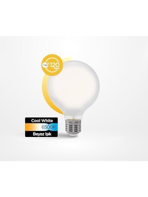 Yake Store Filament Ampul E27 13W 2000LM 6500K Milky