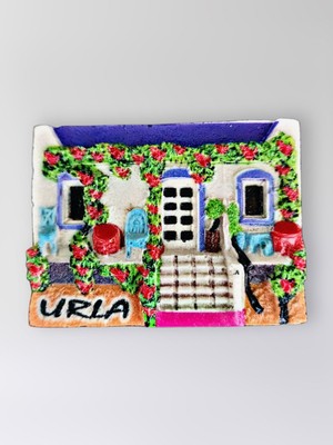 Mundy Urla Polyester Kabartmalı Magnet 7X5CM Dekoratif Hediyelik Buzdolabı Süsü (KOD:1406)